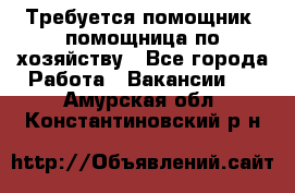 Требуется помощник, помощница по хозяйству - Все города Работа » Вакансии   . Амурская обл.,Константиновский р-н